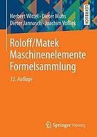 Maschinenelemente. ... Formelsammlung