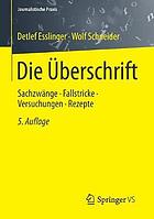 Die berschrift : sachzwnge - fallstrickeversuchungen - rezepte.