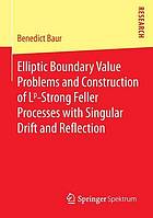 Elliptic Boundary Value Problems and Construction of Lp-Strong Feller Processes with Singular Drift and Reflection