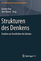 Strukturen des Denkens Studien zur Geschichte des Geistes