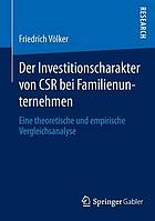 Der investitionscharakter von csr bei f.