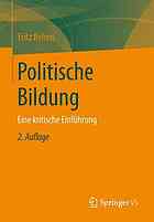 Politische Bildung : eine kritische Einführung