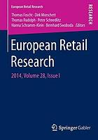 European Retail Research : 2014, Volume 28, Issue I.