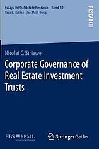 Corporate governance of real estate investment trusts