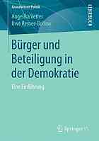 Brger und beteiligung in der demokratie : eine einfhrung.