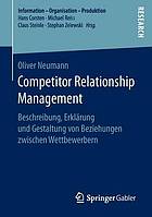Competitor Relationship Management Beschreibung, Erklärung und Gestaltung von Beziehungen zwischen Wettbewerbern
