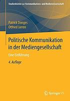 Politische Kommunikation in der Mediengesellschaft eine Einführung