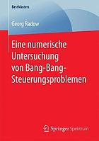 Eine numerische Untersuchung von Bang-Bang-Steuerungsproblemen