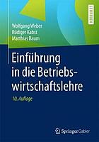 Einführung in die Betriebswirtschaftslehre