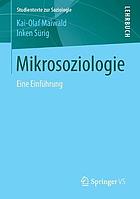 Mikrosoziologie eine Einführung