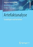 Artefaktanalyse : Grundlagen und Verfahren