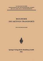 Biochemie des aktiven Transports