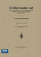 Ix-Tafeln feuchter Luft : und ihr Gebrauch bei der Erwärmung, Abkühlung, Befeuchtung Entfeuchtung von Luft, bei Wasserrückkühlung und beim Trocknen