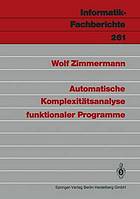 Automatische Komplexitätsanalyse funktionaler Programme