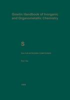 S Sulfur-Nitrogen Compounds Part 10a: Compounds with Sulfur of Oxidation Number II