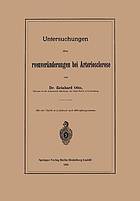 Untersuchungen über Sehnervenveränderungen bei Arteriosclerose