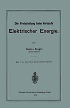 Die Preisstellung beim Verkaufe elektrischer Energie.