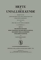 Der Meniscusschade : Seine Ätiologie und Seine Begutachtung im Rahmen der Allgemeinen Unfallbegutachtung