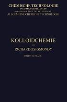 Kolloidchemie : Ein Lehrbuch