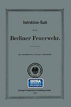 Instruktions-Buch für die Berliner Feuerwehr.