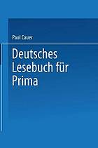 Deutsches Lesebuch für Prima