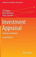 Investment appraisal methods and models