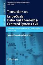 Transactions on large-scale data- and knowledge-centered systems XVII : selected papers from DaWaK 2013