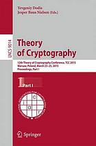 Theory of cryptography Pt. 1