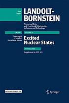 Excited nuclear states Subvolume F. Supplement to 1/25 A-E / S.I. Sukhoruchkin, Z.N. Soroko