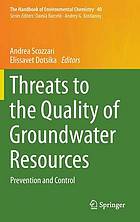 Threats to the Quality of Groundwater Resources : Prevention and Control