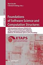 Foundations of Software Science and Computation Structures