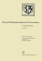 Der architekturgeschichtliche Ursprung der christlichen Basilika 162. Sitzung am 25. November 1970 in Düsseldorf