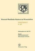 Elektrotherapie des Herzens : Eröffnungsfeier am 6. Mai 1970