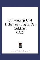 Entfernungs- und Höhenmessung in der Luftfahrt