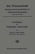 Grundlagen der Praktischen Metronomie