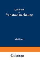 Lehrbuch der Variationsrechnung