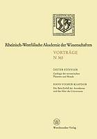 Geologie der terrestrischen Planeten und Monde. Der Beta-Zerfall der Atomkerne und das Alter des Universums : 340. Sitzung am 1. April 1987 in Düsseldorf