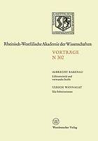 Lithiumnitrid und verwandte Stoffe, Ihre wissenschaftliche und praktische Bedeutung. Sila-Substitutionen 275. Sitzung am 9. Januar 1980 in Düsseldorf