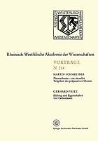 Plasmachemie - ein aktuelles Teilgebiet der präparativen Chemie. Bildung und Eigenschaften von Carbosilanen : 195. Sitzung am 3. Februar 1971 in Düsseldorf