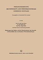 Änderungen des Habitus und der Gitterkonstanten des Zementits in Chromstählen bei verschiedenen Wärmebehandlungen