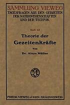 Theorie der Gezeitenkrf̃te