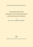 Zwischenbetrieblicher Vergleich der Einzelhandelspreise Sortengleicher Konsumwaren