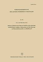 Nehmen luftelektrische Faktoren Einfluß auf die Aktivitätswechsel kleiner Insekten, insbesondere auf die Häutungs- und Reproduktionszahlen von Blattläusen?