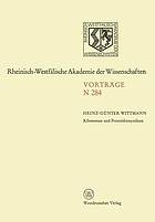 Ribosomen und Proteinbiosynthese : 256. Sitzung am 7. Dezember 1977 in Düsseldorf