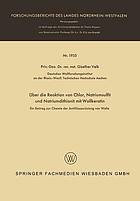 Über die Reaktion von Chlor, Natriumsulfit und Natriumdithionit mit Wollkeratin : Ein Beitrag zur Chemie der Antifilzausrüstung von Wolle