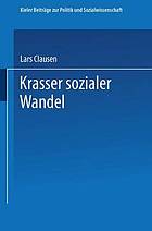 Krasser sozialer Wandel