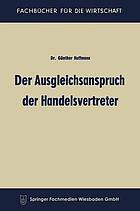 Der Ausgleichsanspruch der Handelsvertreter