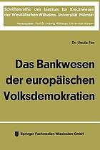 Das Bankwesen der europäischen Volksdemokratien