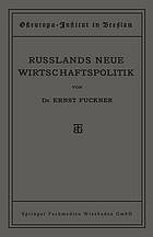 Russlands Neue Wirtschaftspolitik