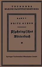 Psÿchologisches Wörterbuch